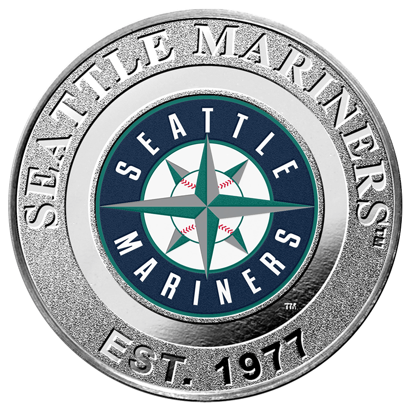 Image pour Rond d’argent coloré de 1 oz des Mariners de Seattle à partir de Métaux précieux TD
